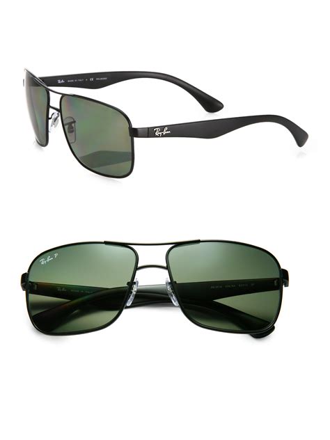 ray ban men's polarized square sunglasses|ray ban polarized sunglasses price.